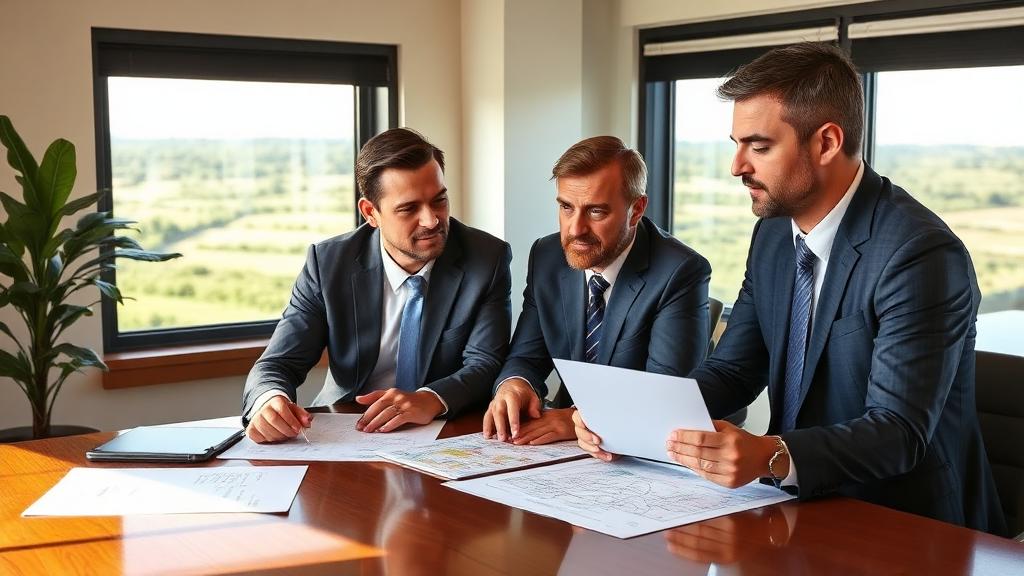 Maryland landowner meeting with solar developer to discuss lease agreement